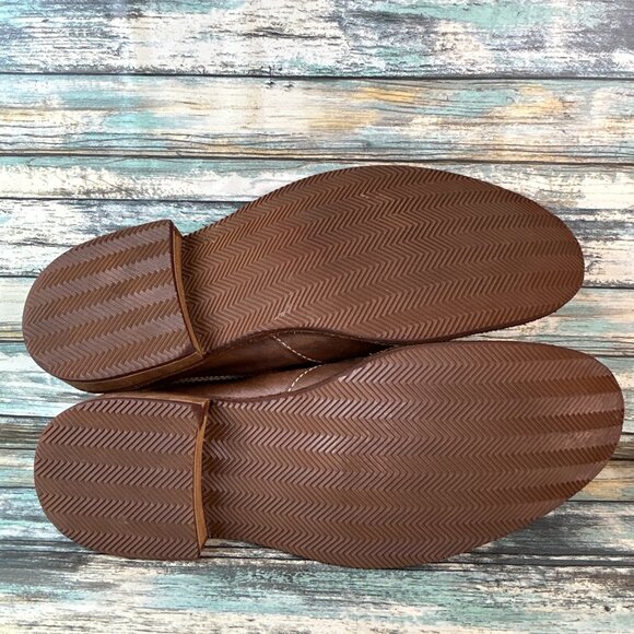 Cole Haan Loafers Mens Size 12M Brown Leather Slip On Split Toe Dress Shoes - Picture 8 of 14